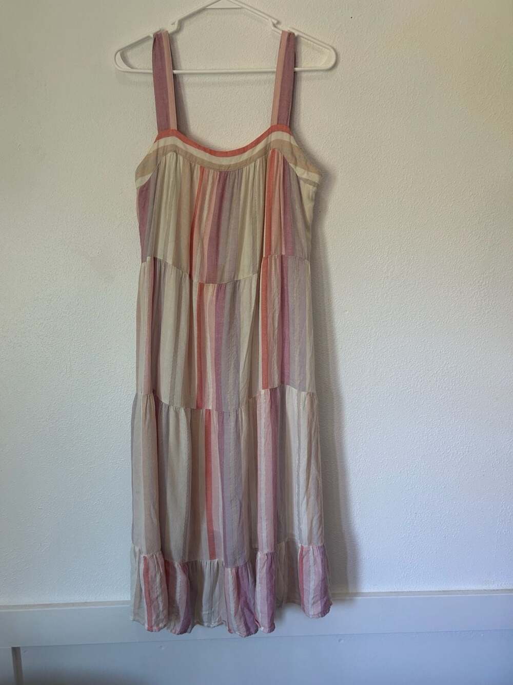 Rails Amaya Tiered Midi Dress in Juliette Stripe - Picture 2 of 9